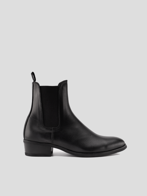 CHELSEA BOOTS BLACK LEATHER SS3 | NEW VERSION