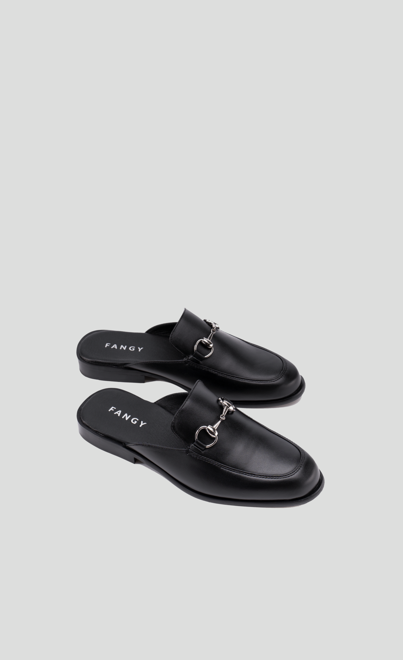 THE CLASSIC MULES BLACK LEATHER | BLACK INSOLE - Ảnh 2