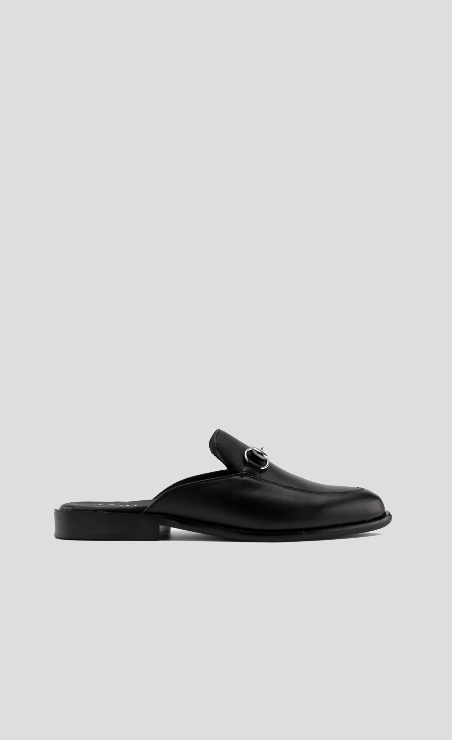 THE CLASSIC MULES BLACK LEATHER | BLACK INSOLE