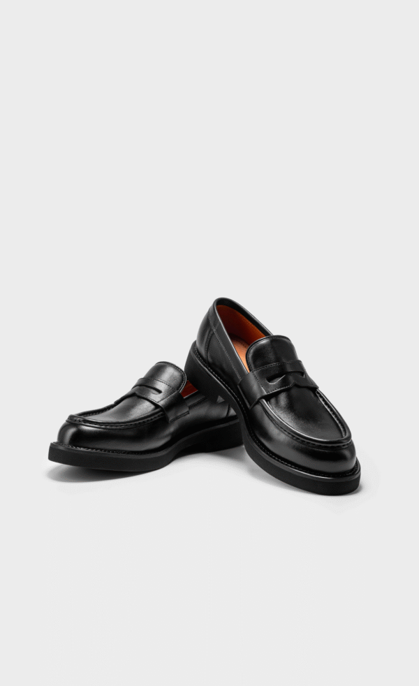 LOAFER VARSITY BLACK LEATHER - Ảnh 3