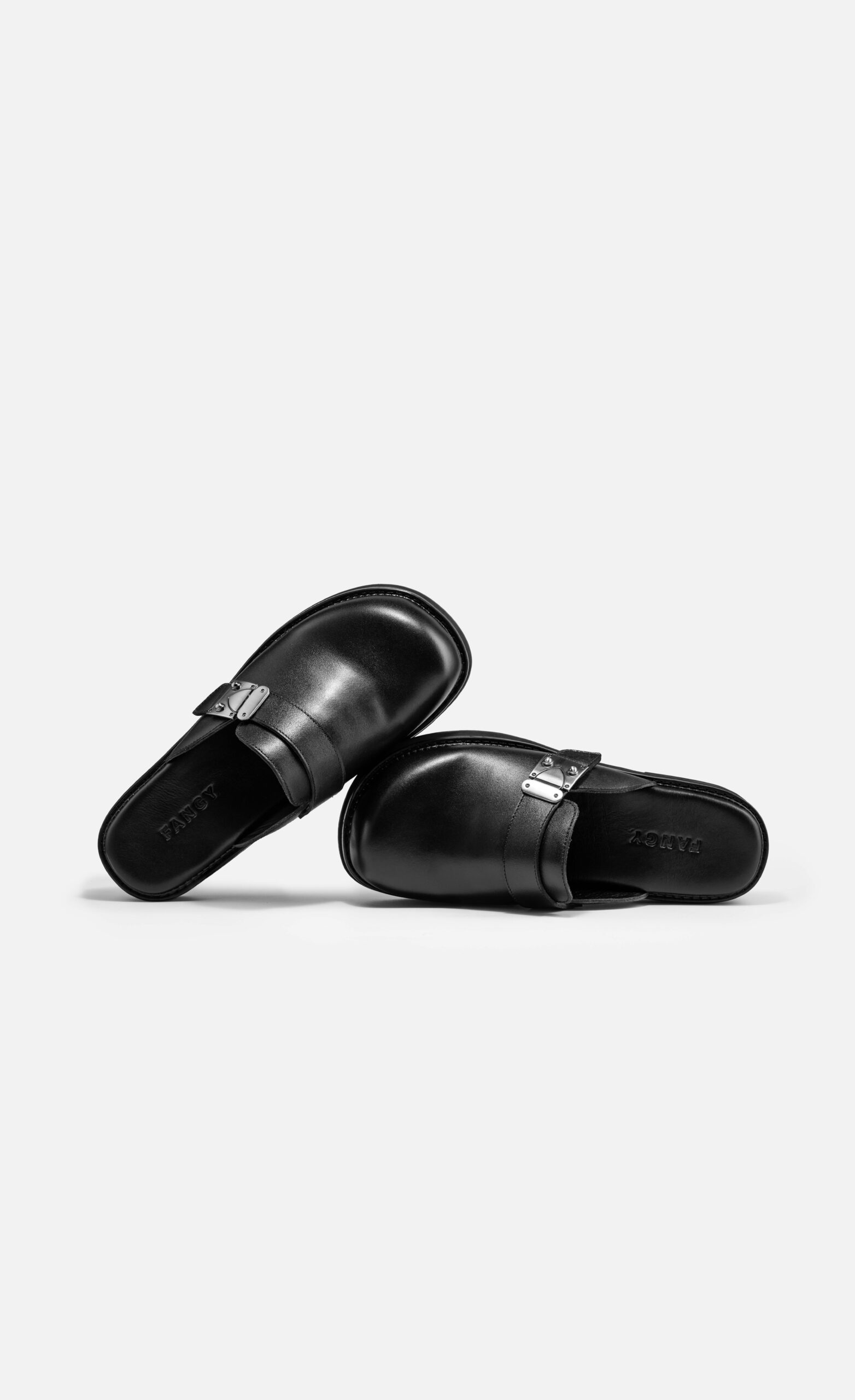 URBAN MULES BLACK LEATHER - Ảnh 4